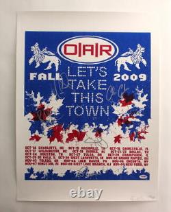 O. A. R. Oar Band Signed Autograph 18x24 Concert Tour Poster Fall 2009 Rare! Psa