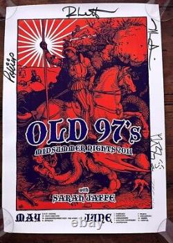 Old 97s Signed by Band 2011 Tour Poster #152/200 Signed by Poster Artist