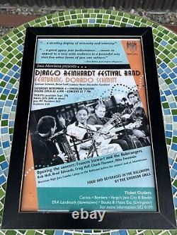 Original Django Reinhardt Festival Band WithDorado Schmitt Tour Poster SIGNED