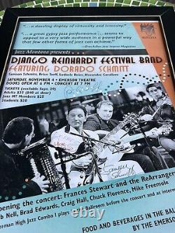 Original Django Reinhardt Festival Band WithDorado Schmitt Tour Poster SIGNED