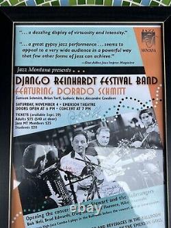 Original Django Reinhardt Festival Band WithDorado Schmitt Tour Poster SIGNED