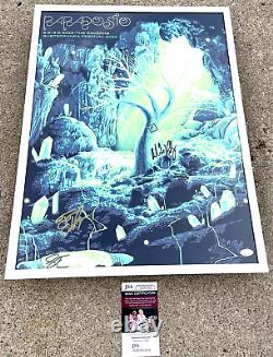 PAPADOSIO Band SIGNED + FRAMED 18x24 Tour Poster JSA COA The Caverns