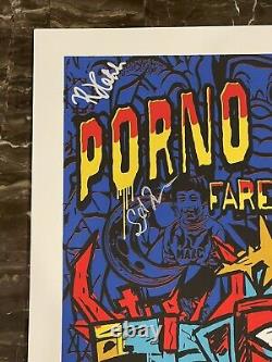 PORNO FOR PYROS Farewell Tour Poster Signed By Band Perry Farrell 383/1500