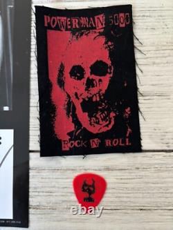 POWERMAN 5000 Band SIGNED Tour Poster (11x17), Patch & Signed Guitar Pick