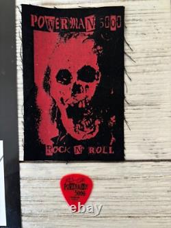 POWERMAN 5000 Band SIGNED Tour Poster (11x17), Patch & Signed Guitar Pick
