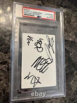 PSA AUTHENTIC A Day To Remember Band Signed Right Back At It Again Tour VIP Meet