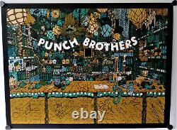 PUNCH BROTHERS CONCERT POSTER USA TOUR 2018 Signed/# 89/500 & Signed by the Band