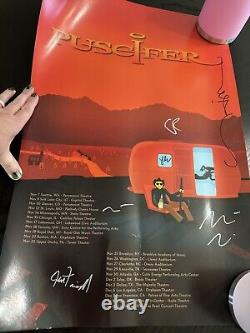 PUSCIFER 2011 Tour Poster Signed by entire band Maynard James Keenan TOOL RARE