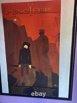 PUSCIFER 2011 Tour Poster Signed full band Maynard James Keenan TOOL