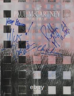 Paul McCartney World Tour Band Signed Program 3 SIgnatures Beckett BAS