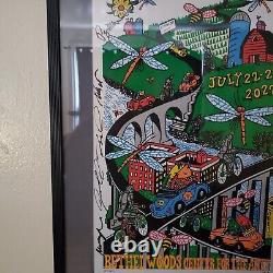 Phish Summer Tour 2022 Bethel Woods Poster band autographed Polloc Signed