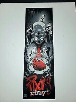 Pixies Poster 2014 North American Tour BAND Signed Official Screen Print READ