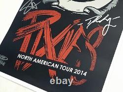 Pixies Poster 2014 North American Tour BAND Signed Official Screen Print READ