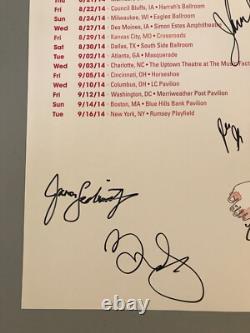 Portugal. The Man Grouplove Summer Tour 2014 Band Signed Poster Mega Rare