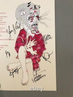 Portugal. The Man Grouplove Summer Tour 2014 Band Signed Poster Mega Rare