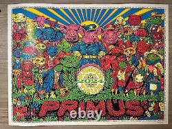 Primus 2024 VIP Tour Poster Todd Slater Signed by Band Not Sessanta Les Claypool