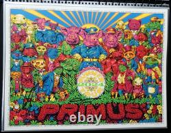 Primus Summer 2024 VIP Tour Show Edition Original Band Signed Todd Slater