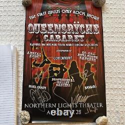 Queensrÿche Full Band Signed Poster Cabaret Tour concert Rock 90s