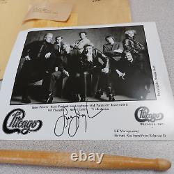 RARE Lot 6 Pc Chicago 18 Band Lee Signed Photo 1986 Tour Book Drumstick READ #22