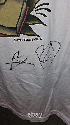 RARE SIGNED Justin Furstenfeld Blue October 2017 Tour Jersey L/S T-Shirt LARGE L