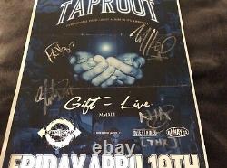 ROCK BAND TAPROOT TOUR GIG POSTER 11x17 AUTOGRAPHED SIGNED BY ALL MEMBERS RARE