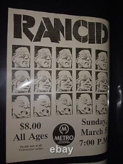 Rancid Tour Poster-Band Signed! -@Slims In San Fran, CA-04/28/02-With NOFX- Wow