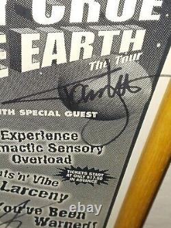 Rare 1997 Mötley Crüe V. S The Earth Tour Poster Band Signed Nov. 25th 1997