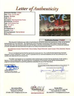 Robert Smith The Cure FULL BAND Signed 2023 North America 24x16 Tour Poster JSA
