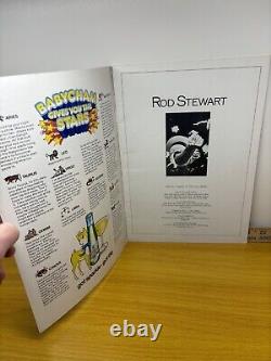 Rod Stewart'76 Tour Concert Program Signed By 7 Band VTG Autographed