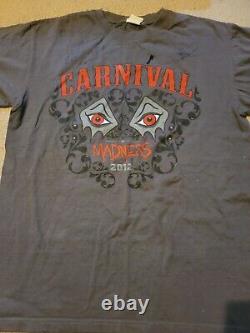 SHINEDOWN BAND SIGNED AUTOGRAPH Original Carnival of Madness 2012 Tour Shirt