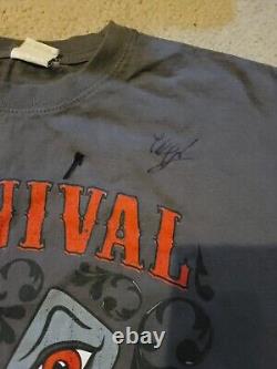 SHINEDOWN BAND SIGNED AUTOGRAPH Original Carnival of Madness 2012 Tour Shirt