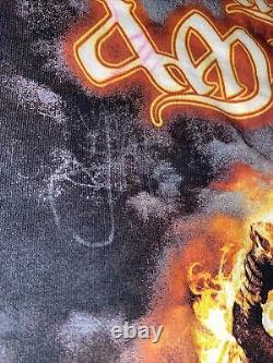 SIGNED Amon Amarth 2011 Tour Dates Shirt Size S Black Sleeves Metal Band