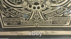 SIGNED By Band TURBO-AC'S LOST ELECTRICITY ACOUSTIC TOUR Poster 50/150 Rare