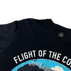 SIGNED Flight of the Conchords 2012 Australian Tour T-Shirt Bret & Jemaine Sz S