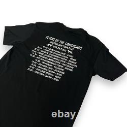 SIGNED Flight of the Conchords 2012 Australian Tour T-Shirt Bret & Jemaine Sz S
