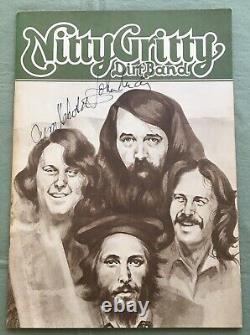 SIGNED! Nitty Gritty Dirt Band JAPAN tour book AUTOGRAPHED 1974 Vassar Clements