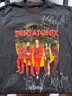 SIGNED Pentatonix 2023 World Tour Merch /Small T-Shirt & Poster Signed + More