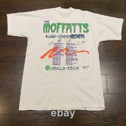 SIGNED RARE Vintage 1997 The Moffatts World Tour T-Shirt Mens Size L Band Tee