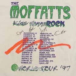 SIGNED RARE Vintage 1997 The Moffatts World Tour T-Shirt Mens Size L Band Tee