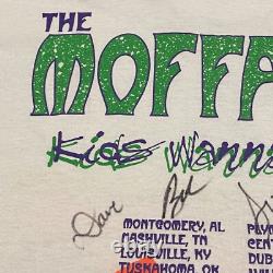 SIGNED RARE Vintage 1997 The Moffatts World Tour T-Shirt Mens Size L Band Tee