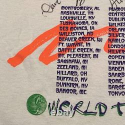 SIGNED RARE Vintage 1997 The Moffatts World Tour T-Shirt Mens Size L Band Tee