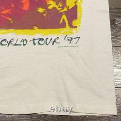 SIGNED RARE Vintage 1997 The Moffatts World Tour T-Shirt Mens Size L Band Tee