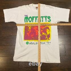 SIGNED RARE Vintage 1997 The Moffatts World Tour T-Shirt Mens Size L Band Tee