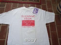 SUPER RARE VTG SUZANNE VEGA DAYS OF OPEN HAND AUTOGRAPHED T Shirt XL Band Tour