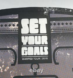 Set Your Goals Signed Warped Tour Band Poster. Vintage 2010 Print Only 80 Made