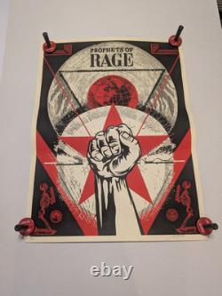 Shepherd Fairey Prophets Of Rage Hand Signed Numbered 521/600 2016 Tour Obey