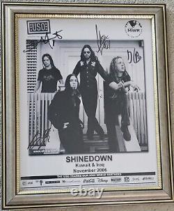 Shinedown Entire Band Signed 2006 Iraq/Kuwait USO Tour Until Everyone Comes Home