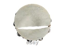 Signed Moody Blues Tambourine Full Band Justin Hayward 1986 Edinburgh Tour Used