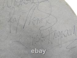 Signed Moody Blues Tambourine Full Band Justin Hayward 1986 Edinburgh Tour Used