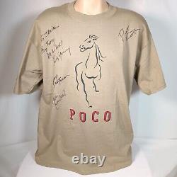 Signed Poco Band Concert Tour T Shirt Legends Legacy New Vintage XL